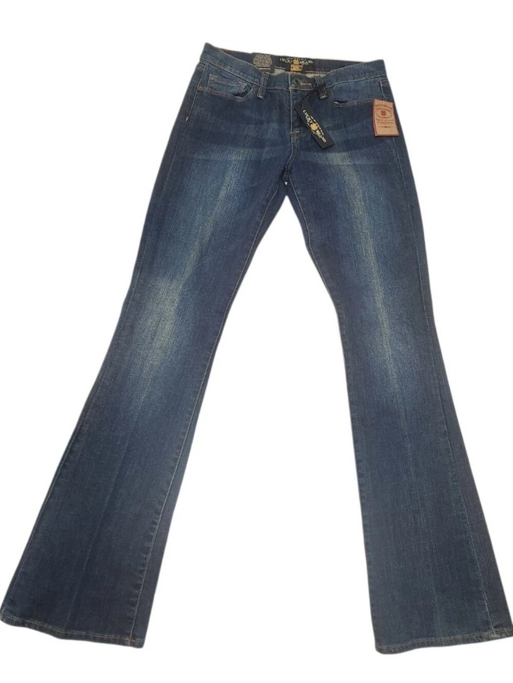 New LUCKY BRAND Sofia Boot 6/28 Waist 34 Inseam Flare Med Wash 633920 Curvy Fit